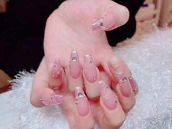 レアネイル 新宿(le'a nail)/ミラーフレンチ