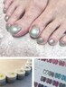 【FOOT】マグネットネイル¥9,900　キラキラうるうるな足先へ♪