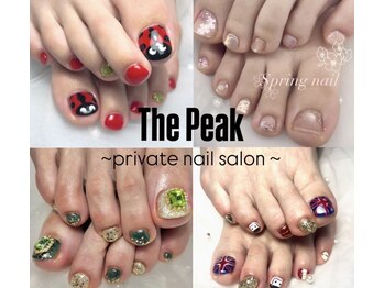 ザ ピーク(THE PEAK)の写真/季節問わず、足元から華やかに♪フットネイル＋フットバス付￥5,700！お気軽にご相談ください☆