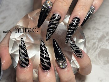 ネイルズミラク(nail's mirac.)の写真/店舗前駐車場ありの個室空間！歴20年以上☆持ち込みデザインOKのつけ放題で理想のご褒美ネイルを実現♪