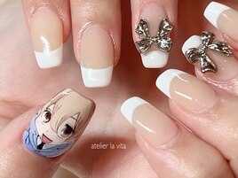 推しネイル・キャラクター手描き