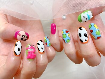 立体パーツ/キャラネイル