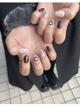 Mネイルアンドカフェ シェレステ/大理石ネイル