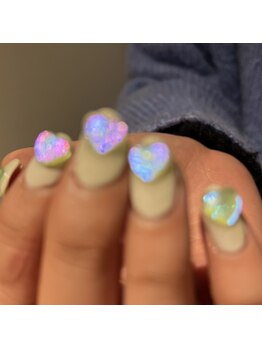 オマモリ ネイル 心斎橋店(omamori nail)/ハートパーツ