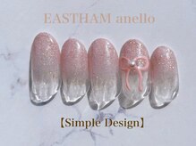 イーストハムアネーロネイル(EAST HAM anello nail)/3・4月定額　シンプルデザイン