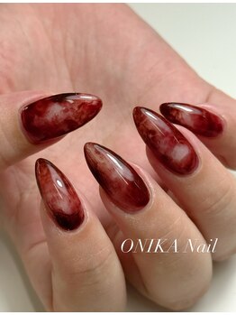 オニカネイル 表参道(ONIKA nail)/ブラックチェリー風