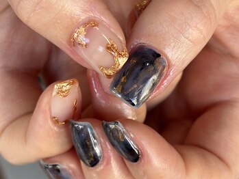 顔彩、奥行きアート