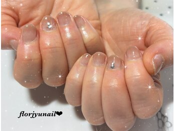 ワンカラーワンポイントnail
