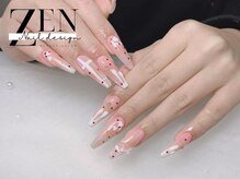 ゼン ネイル デザイン 池袋(ZEN NAIL DESIGN)/長さだしやり放題×つけ放題