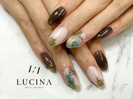 C-1109 秋色ニュアンスネイル