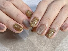 ネイルアンドアイラッシュ ラビ(Nail&Eyelash Ravi)/うねうねミラーアート