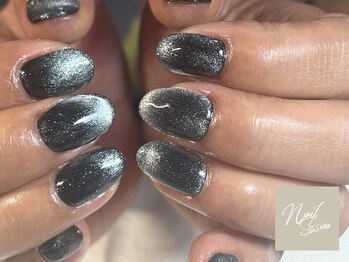 ネイルセッション(nail session)/ブラック×マグネット