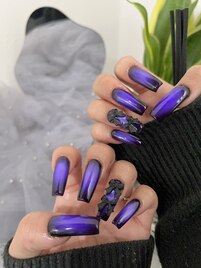 Purple smoke nail