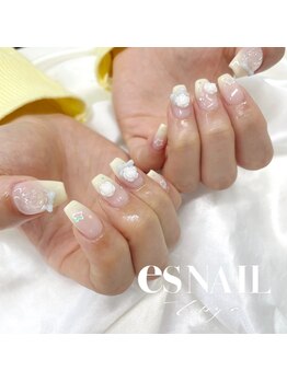 エスネイル 渋谷本店AT公園通り(es NAIL)の写真/有名人が選ぶ超人気ネイルサロン◎オフ込クーポン多数♪ガラスフレンチ/蝶々ネイル/大人ニュアンス等OK！