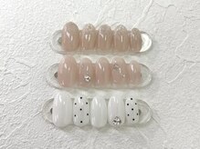 ペルルネイル(perle nail)/定額¥7700 ナチュラルガーリー