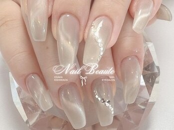 ネイルボーテ(Nail Beaute)の写真/≪シンプルだからこそ際立つ、美しい仕上がり≫通い続けたくなるプライベート空間の素敵サロン♪