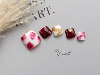 ワイネイル(Y.nail)/バラ風デザイン