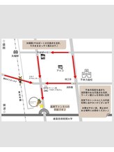 フレグラントオリーブ(fragrant olive)/サロンまでのMAP♪