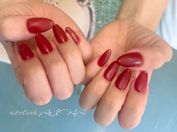 アトリエ アイハ(aiha)/赤マットコート