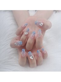 グラデ☆キラキラ☆推しネイル☆