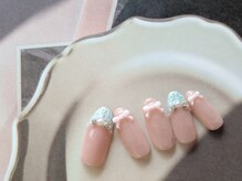 ネイルアンドアイラッシュスタジオ シュシュ(chouchou)/春ツイードフレンチ