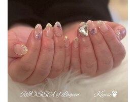 チェックｘハートのデカビジュー