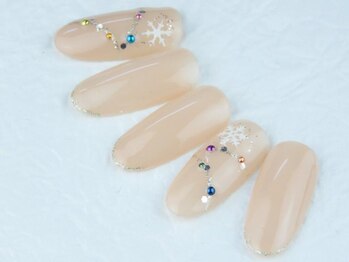 ネイル ブーマー(Nail BOOMER)/オフィスネイル/雪の結晶/冬