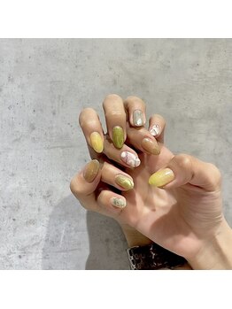 フェム ネイル アイ(FeM # nail eye)の写真/【名駅スグ】【オフ無料】お好きなデザインを楽しめる♪持ち込み画像OK◎アートフリーコースも好評です！