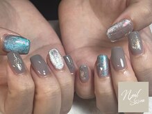 ネイルセッション(nail session)/ブルー×グレー　マグネット
