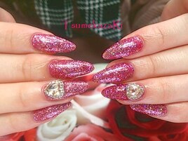 ★レッド＋オーロラ◆ハート★