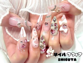 ネイルマフィア 渋谷(NAIL MAFIA)の写真/うるうる★キラキラ★ツヤツヤNAILで魅せる指先に♪王道のモテPINKや大人気の韓国・ワンホンネイルも＊。・