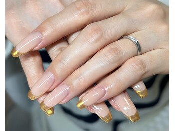 ネスレ ネイル(NESTLE NAIL)/ミラーフレンチ(ロング料金別途)