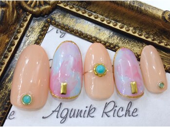 アグニークリッシェ(Agunik Riche)/【タイダイネイル】