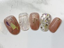 ラリュールネイル(L'Allure nail)/ピンクニュアンスネイル￥8200