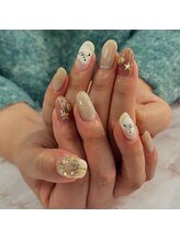 ガレ(Galet)/雪だるまネイル！