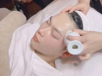 メイ 葛西(Mei)の写真/《血流UPですっぴんでも血色の良い桃肌…★》新メニュー「桃花ホットかっさ」でワントーン明るいお肌に！