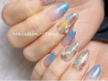 ネイルサロン タノ(Tano)の写真/感動の仕上り/モチの良さに大満足☆ダメージを最小限に抑え、爪の健康状態を保ちながら長さ出しが可能♪
