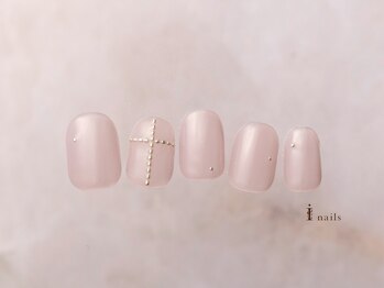 アイネイルズ 横浜EAST店(I-nails)/シンプル十字架ネイル