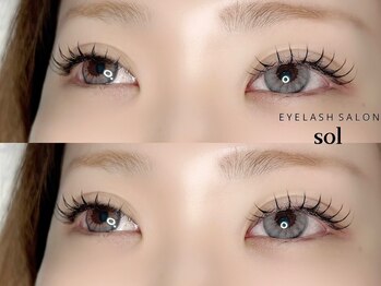 ソル(Sol)の写真/【フラットラッシュ¥4400～/つけ放題も◎】長さやカール、カラーを組み合わせて理想のデザインを再現☆