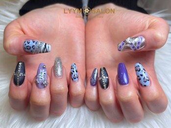 パープルミックスネイル