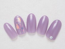 シックネイル(CHIC nail)/パープル＆オーロラフィルム