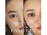 【アイブロウ】眉毛スタイリング+メイク仕上げ￥7700（120分)
