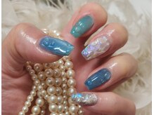 クララ(Kurara)/オーロラフィルム海ネイル