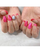 ブラン(blanc)/ショッキングピンクマグネット