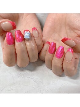 ブラン(blanc)/ショッキングピンクマグネット