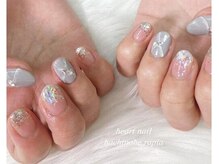はあとねいる 盛岡仙北店/大理石風ネイル