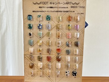 foot : 親指ART＋1色塗り ¥6600