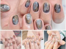 白で統一感のある店内◎フットネイルの施術も受け付けてます◎