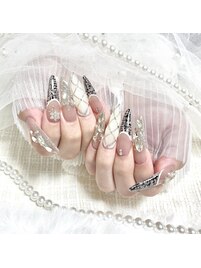 冬に大人気♪ツイードネイル