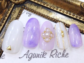 アグニークリッシェ(Agunik Riche)/【タイダイネイル】